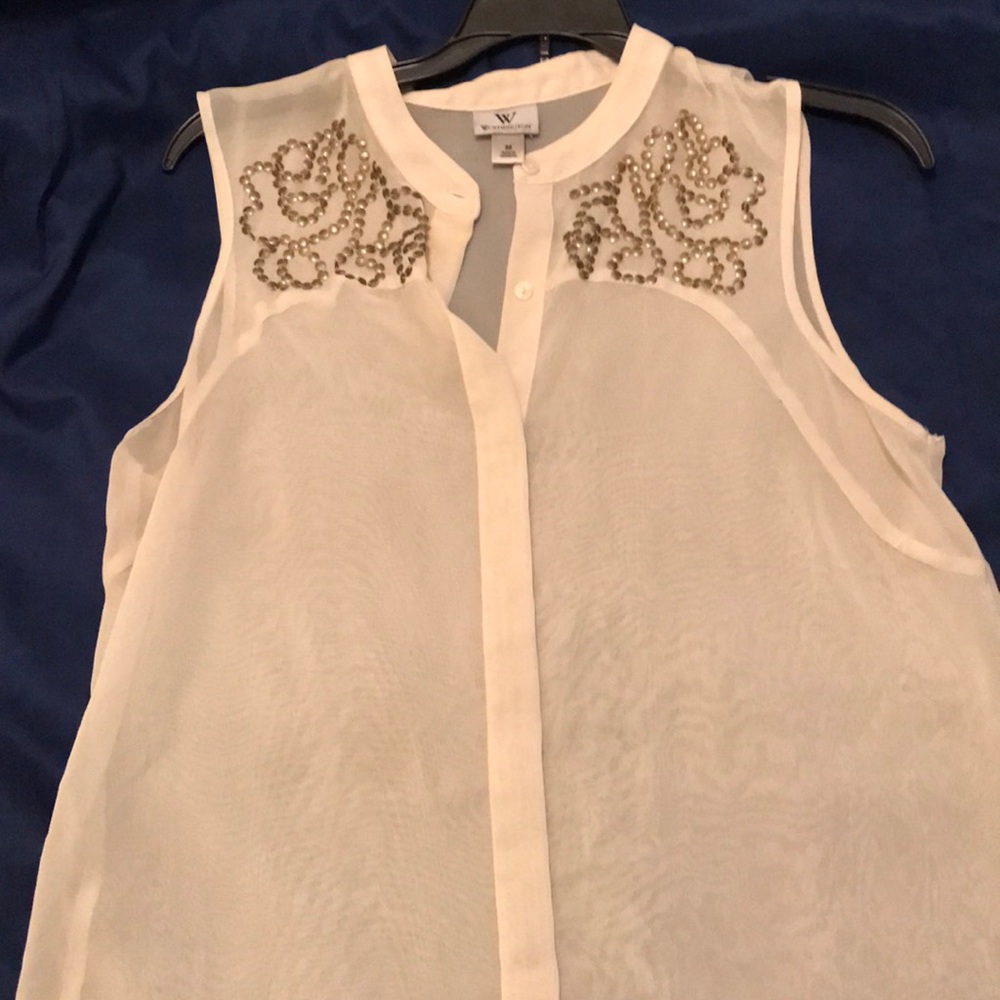 Sheer detailed blouse